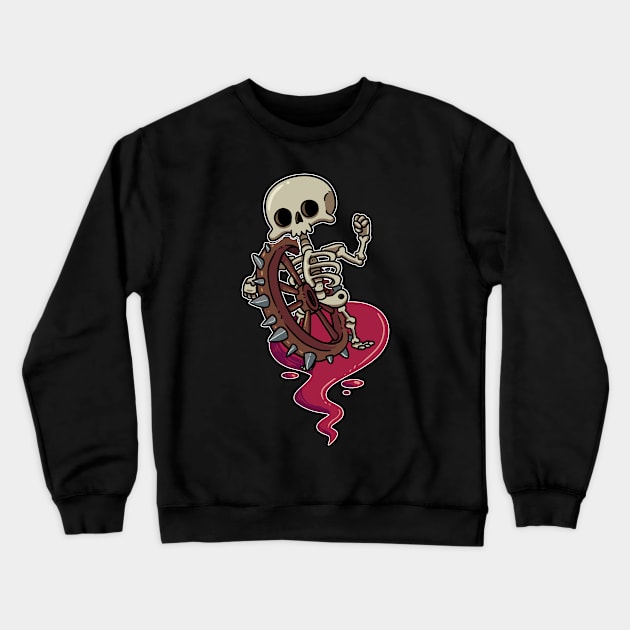 Bonewheel Crewneck Sweatshirt by Noiscin